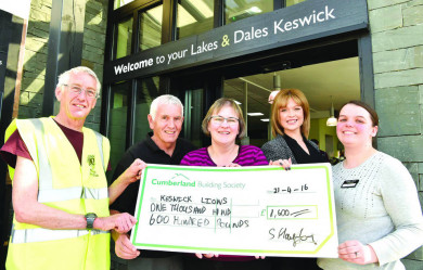 Sarah Hayton raised £1600 to help the Keswick Flood Appeal